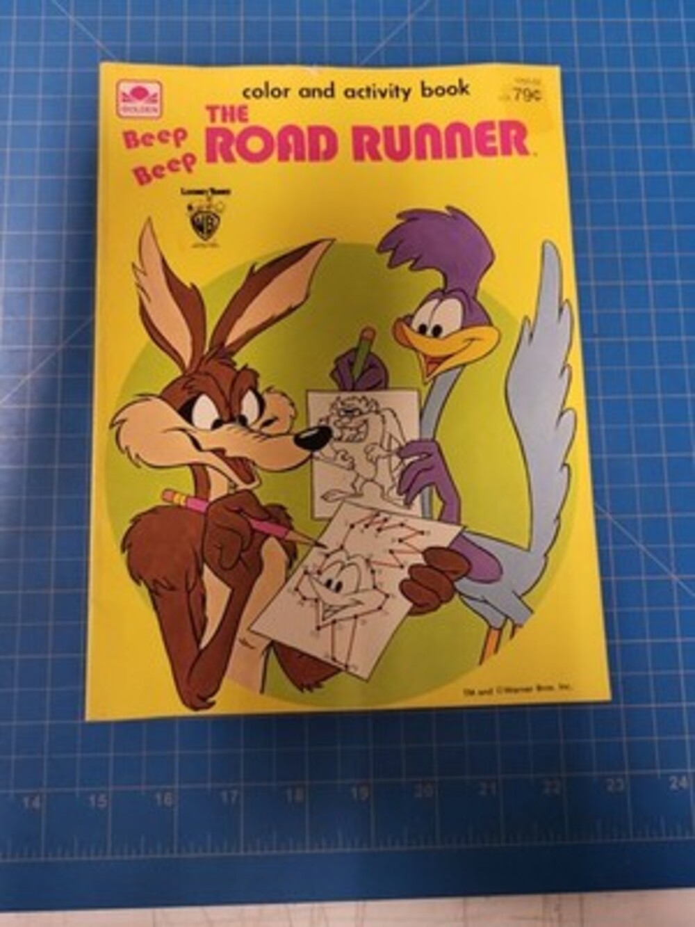 Golden Beep Beep Road Runner Color Activity Book 1979 Vintage Looney Tunes